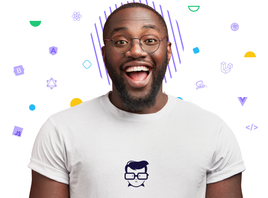 A happy guy that is saying to view the opportunities